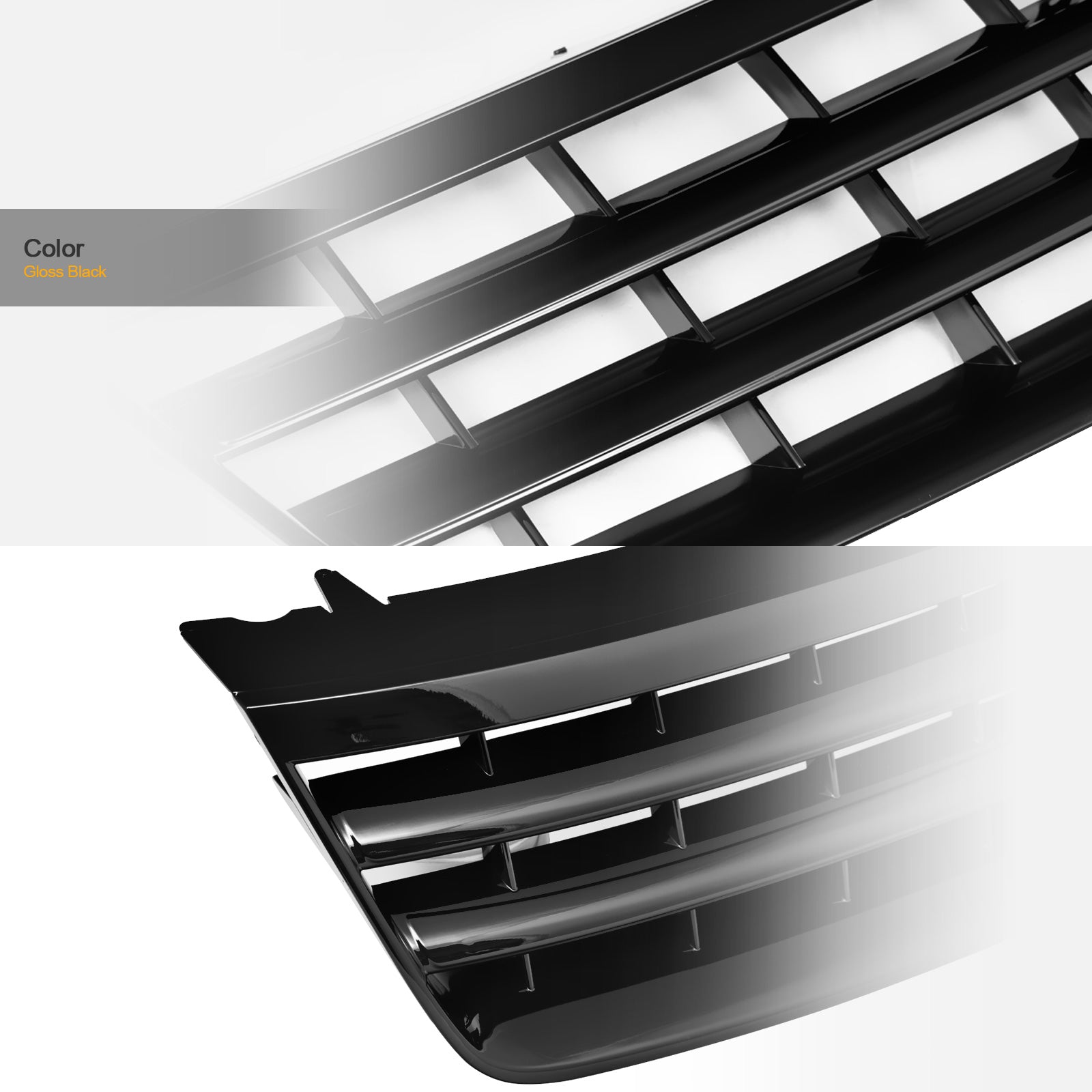 2004-2007 Volkswagen Touareg Front Grille - Black | TORG-0206-BK