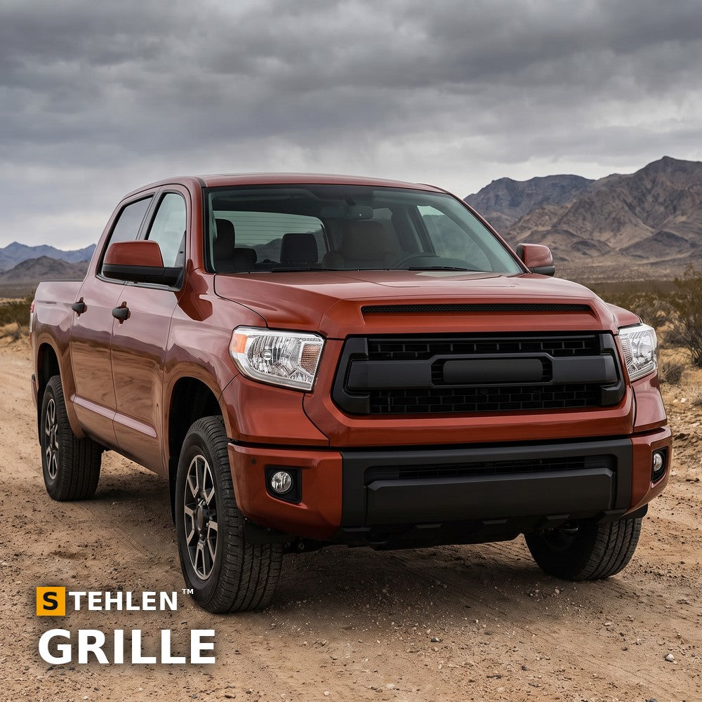 2014-2017 Toyota Tundra TRD Style Front Grille — Black — installed
