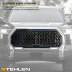 2022-2024 Toyota Tundra Lex Style ABS Front Grille - Glossy Black