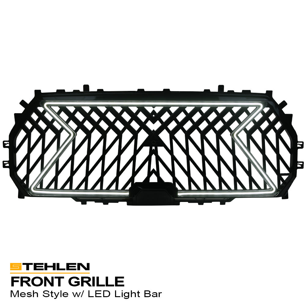 2022-2024 Toyota Tundra LED Front Grille Lex Style - Glossy Black