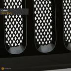 2007-2016 Jeep Wrangler JK Angry Bird Style Front Grille — Black — detail