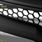 2007-2009 Toyota Yaris Sedan OE Style Front Grille — Matte Black — detail