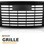 2021-2024 GMC Yukon & Yukon XL Badgeless ABS Front Grille — Glossy Black