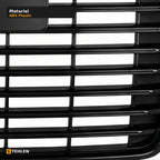 2021-2024 GMC Yukon & Yukon XL Badgeless ABS Front Grille — Glossy Black — detail