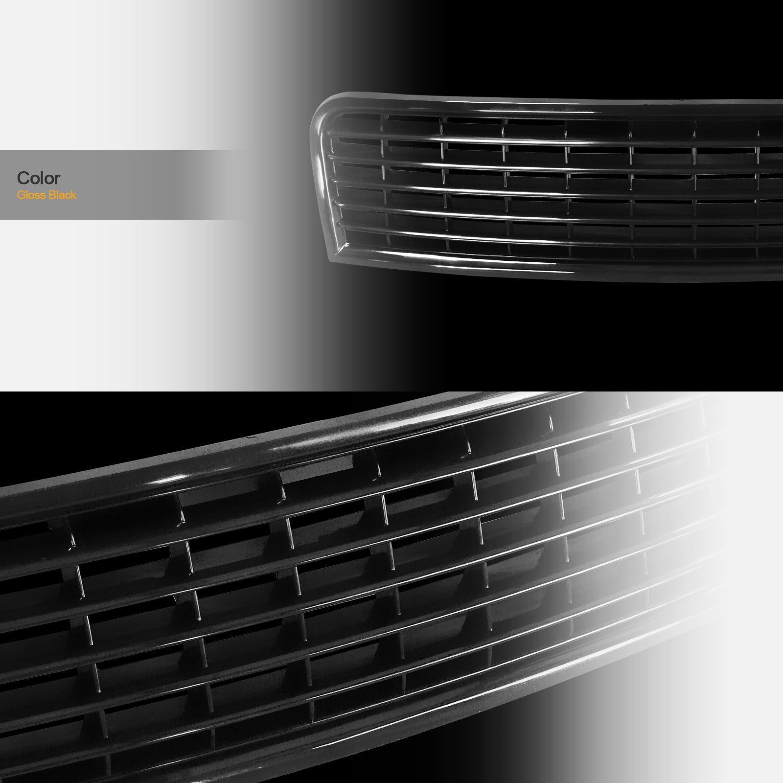 2002-2005 Audi A4 S4 B6 Front Grille - Black