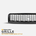 2002-2005 Audi A4 S4 B6 RS Style Honeycomb Front Grille - Matte Black