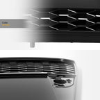 2006-2008 Audi A4 RS Style Front Grille w/ Emblem - Matte Black
