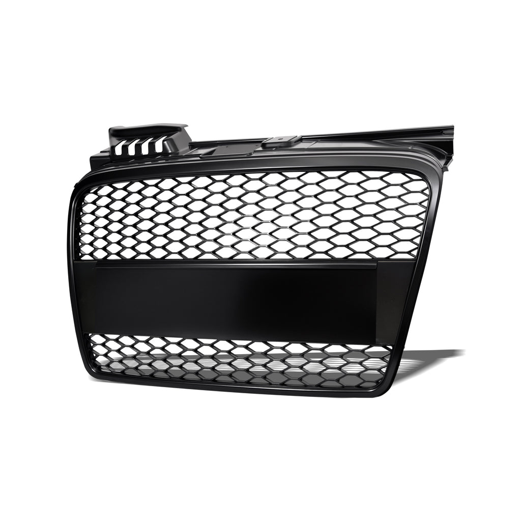 2006-2008 Audi A4 RS Style Front Grille w/ Emblem - Matte Black