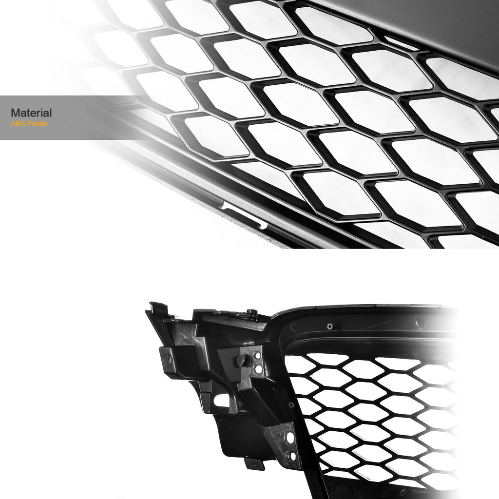 2009-2012 Audi A4 Front Grill Emblem - Matte Black