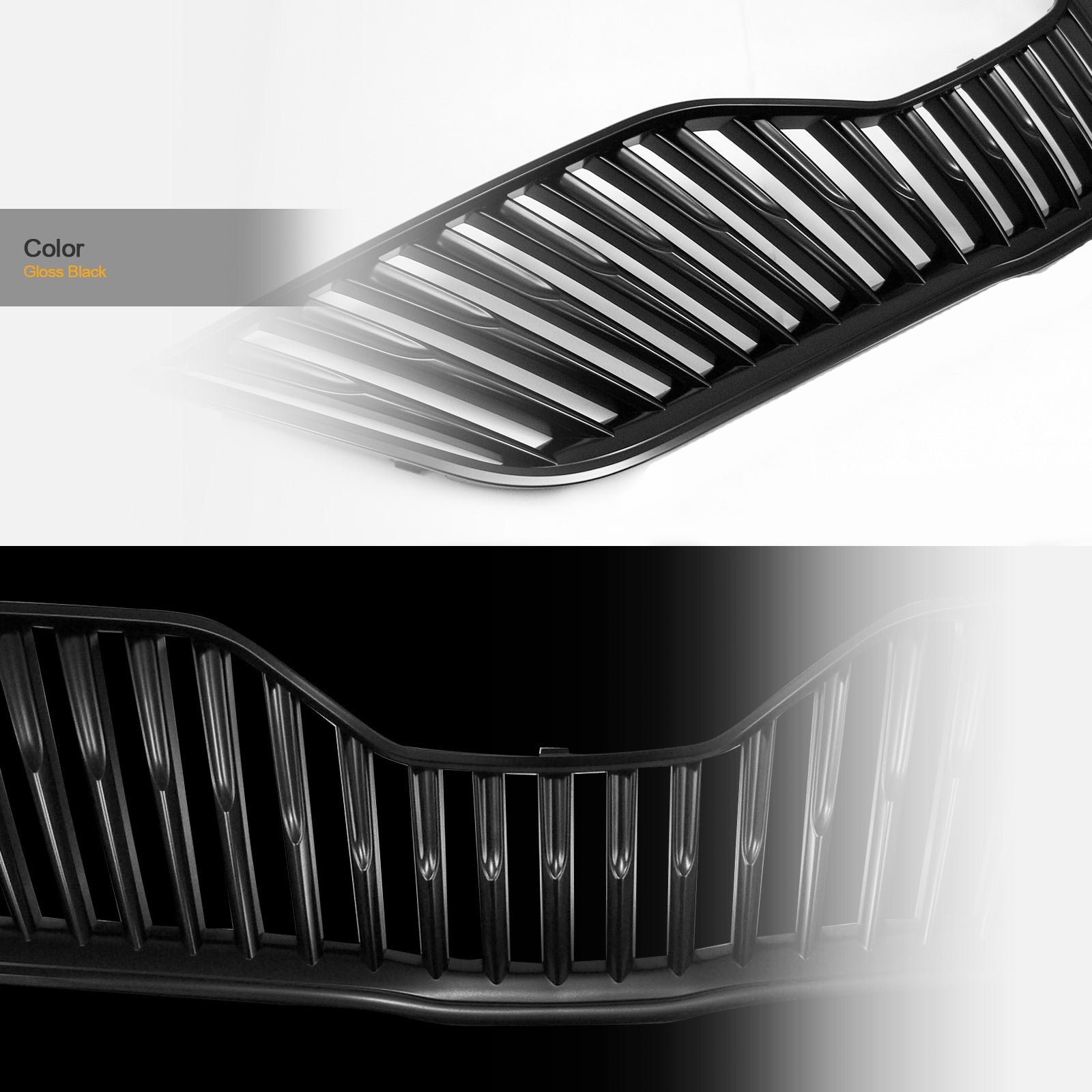 2010-2011 Toyota Camry Vertical Front Grille - Black
