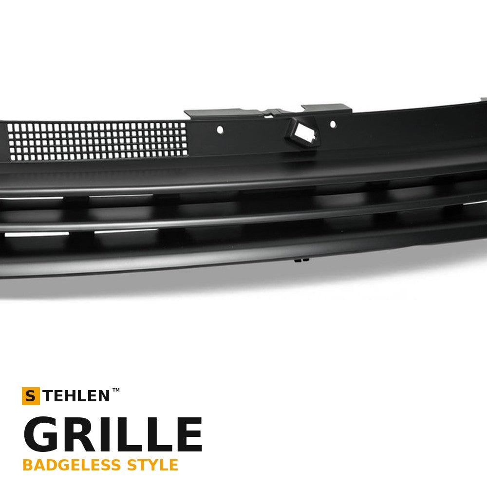1999-2006 Volkswagen Golf MK4 GTI/R32 Badgeless Front Grille — Matte Black