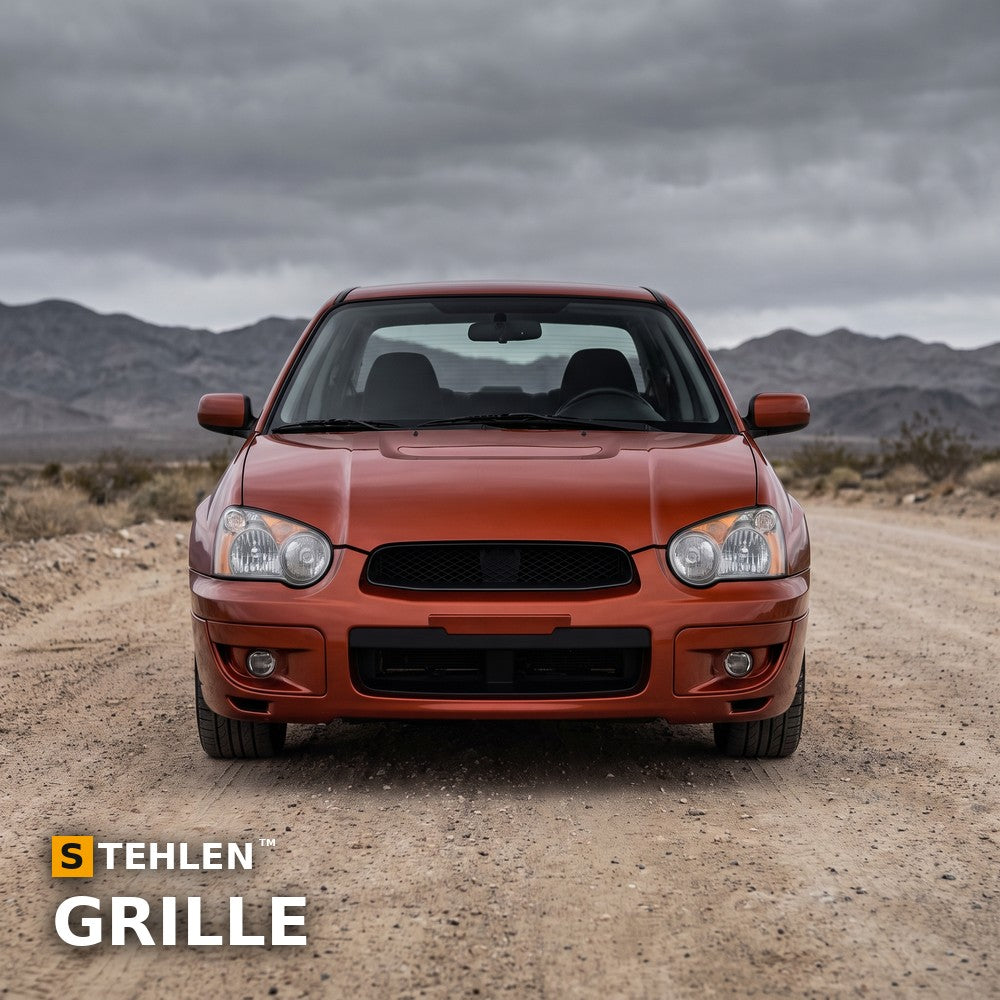 2004-2005 Subaru Impreza Mesh Front Grille — Black — installed