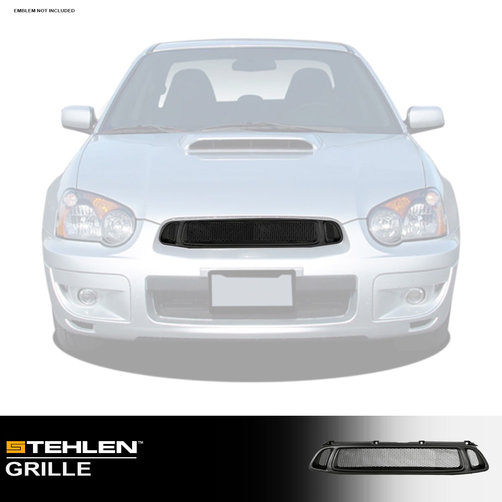 2004-2005 Subaru Impreza Aluminum Mesh Grille - Matte Black