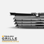 1999-2005 Volkswagen Jetta MK4 Horizontal Front Grille - Matte Black