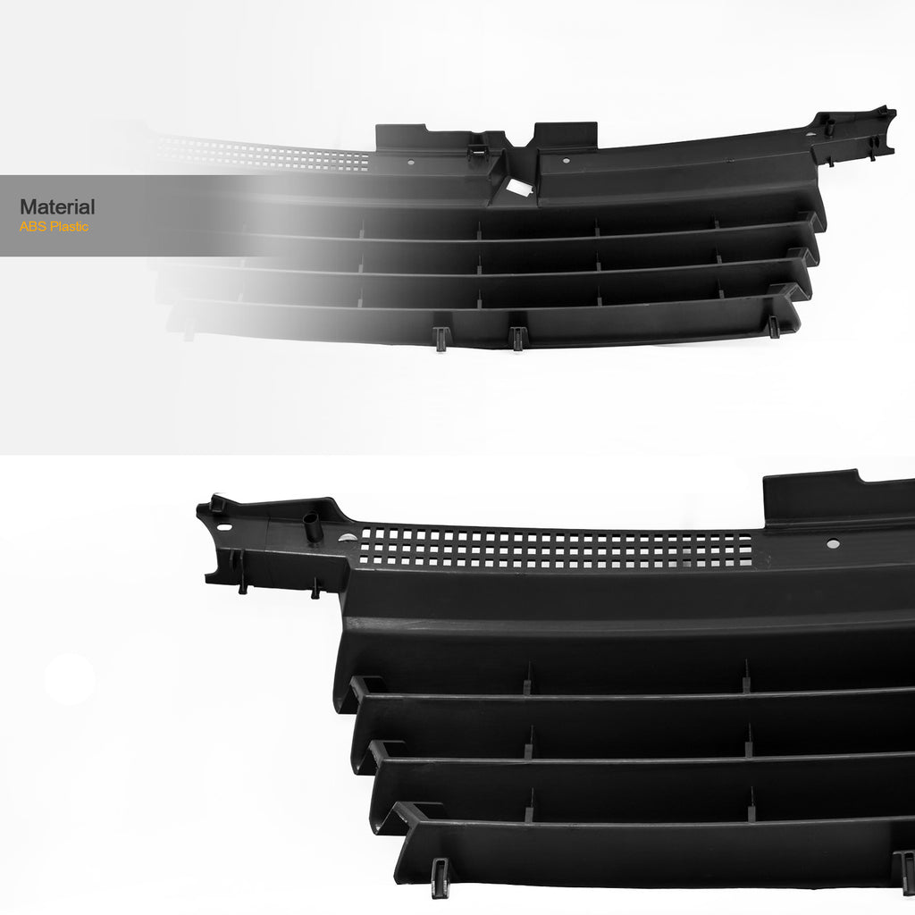 1999-2005 Volkswagen Jetta MK4 Horizontal Front Grille - Matte Black
