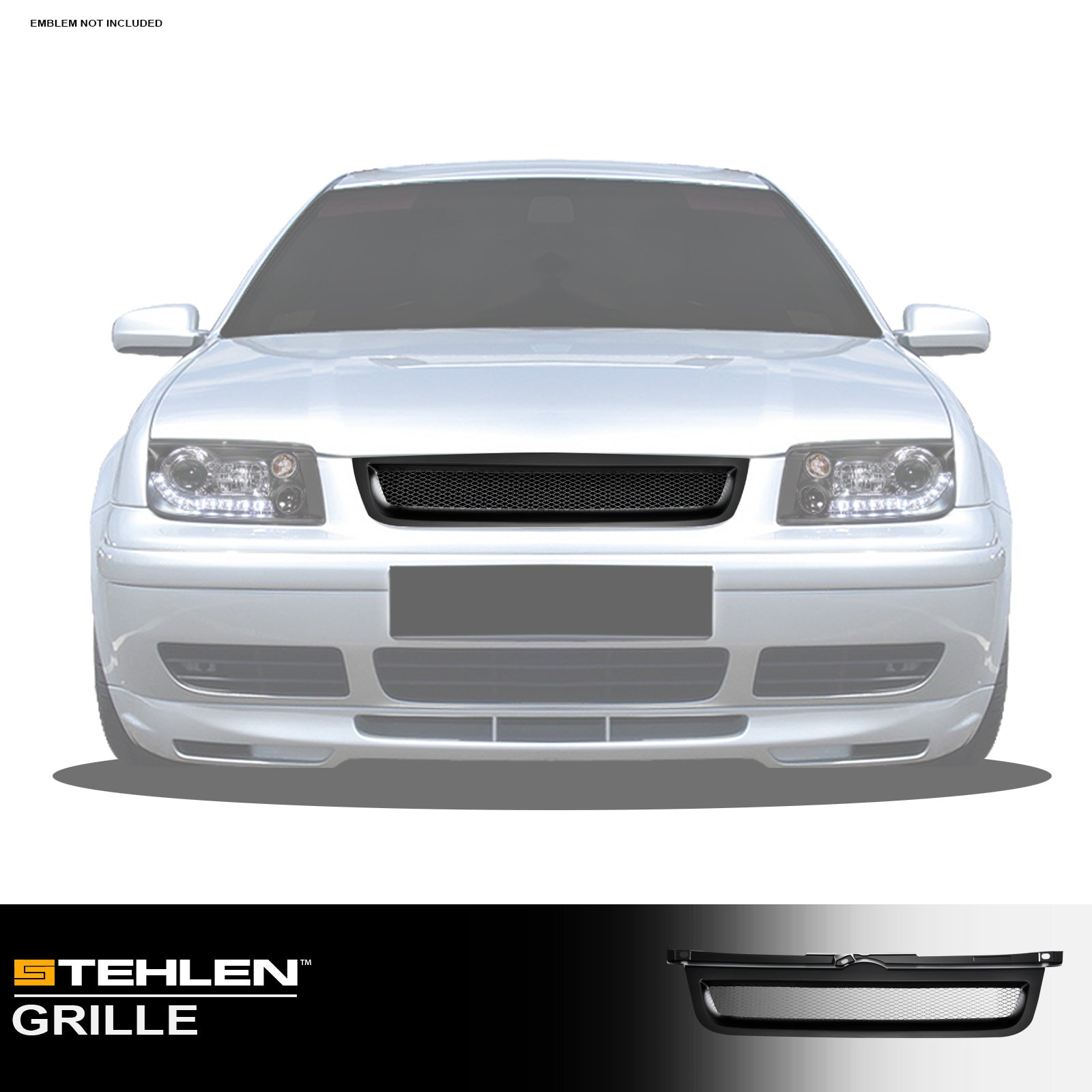 1999-2005 Volkswagen Jetta MK4 Front Grille - Matte Black