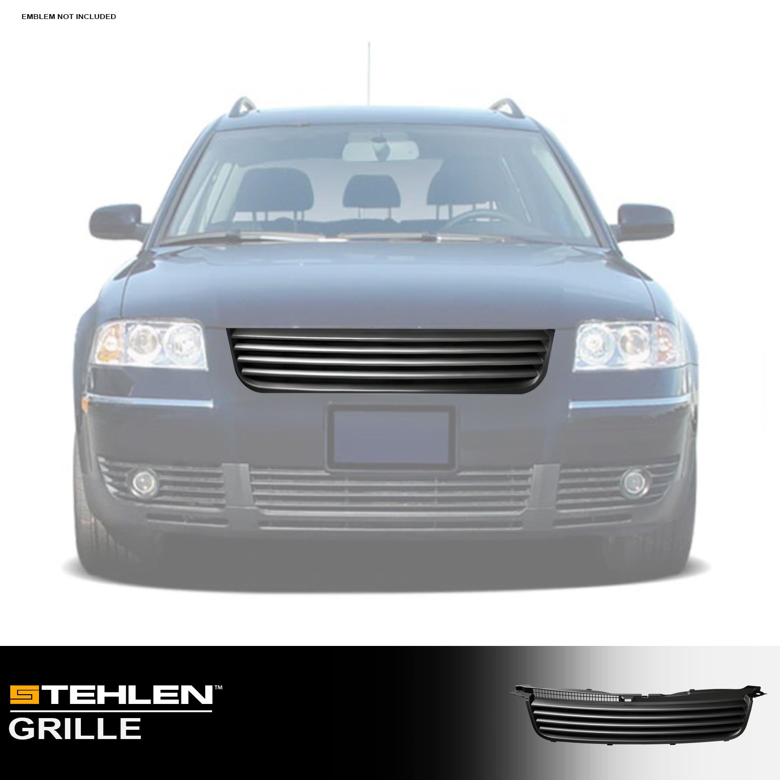 2001-2005 Volkswagen Passat B5.5 Facelift Grille - Matte Black