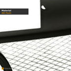 2006-2009 Volkswagen Rabbit ABS Front Grille w/ Aluminum Mesh — Matte Black — detail