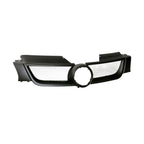 2006-2009 Volkswagen Rabbit ABS Front Grille w/ Aluminum Mesh — Matte Black — product view