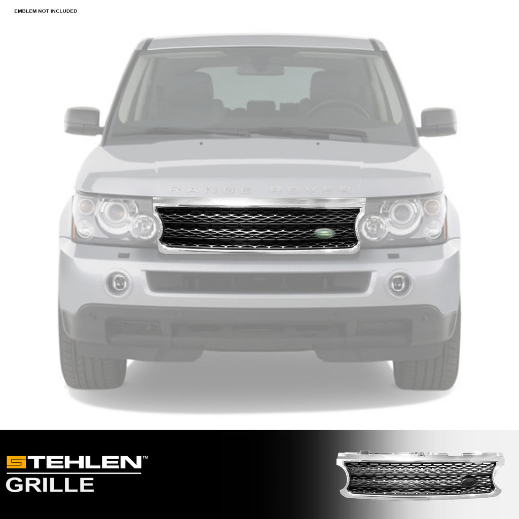 2006-2009 Land Rover Range Rover Front Grille - Chrome Black