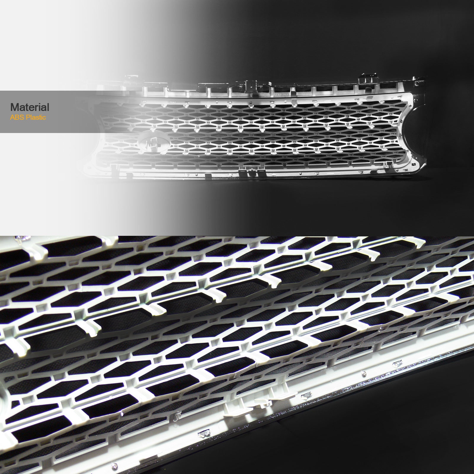 2006-2009 Land Rover Range Rover Front Grille - Chrome Black