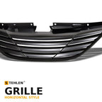 2010-2013 Hyundai Sonata Horizontal Front Grille — Matte Black