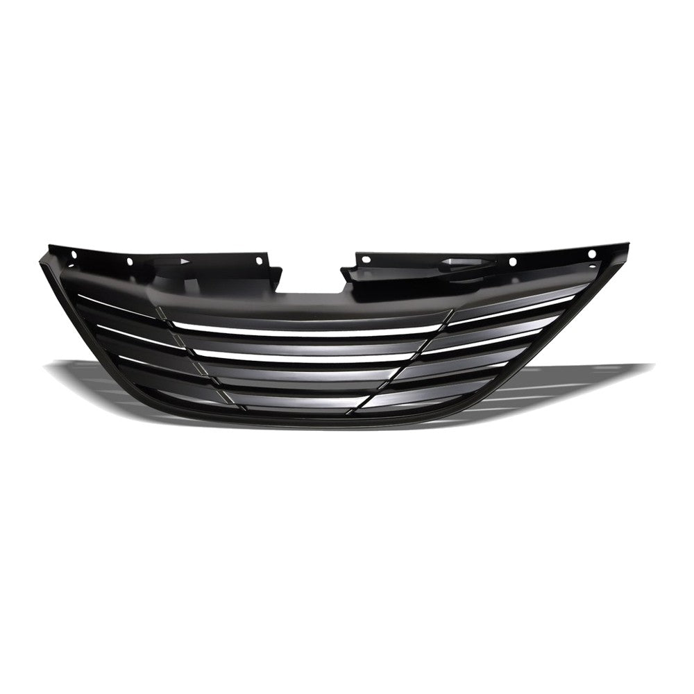 2010-2013 Hyundai Sonata Horizontal Front Grille — Matte Black — product view