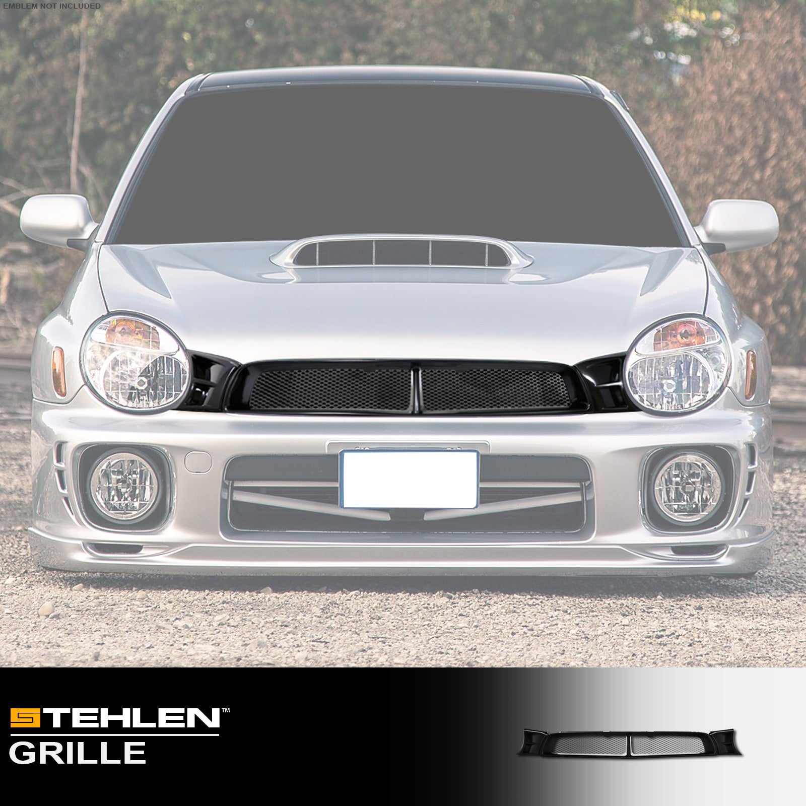 2002-2003 Subaru Impreza WRX Matte Black Front Grille