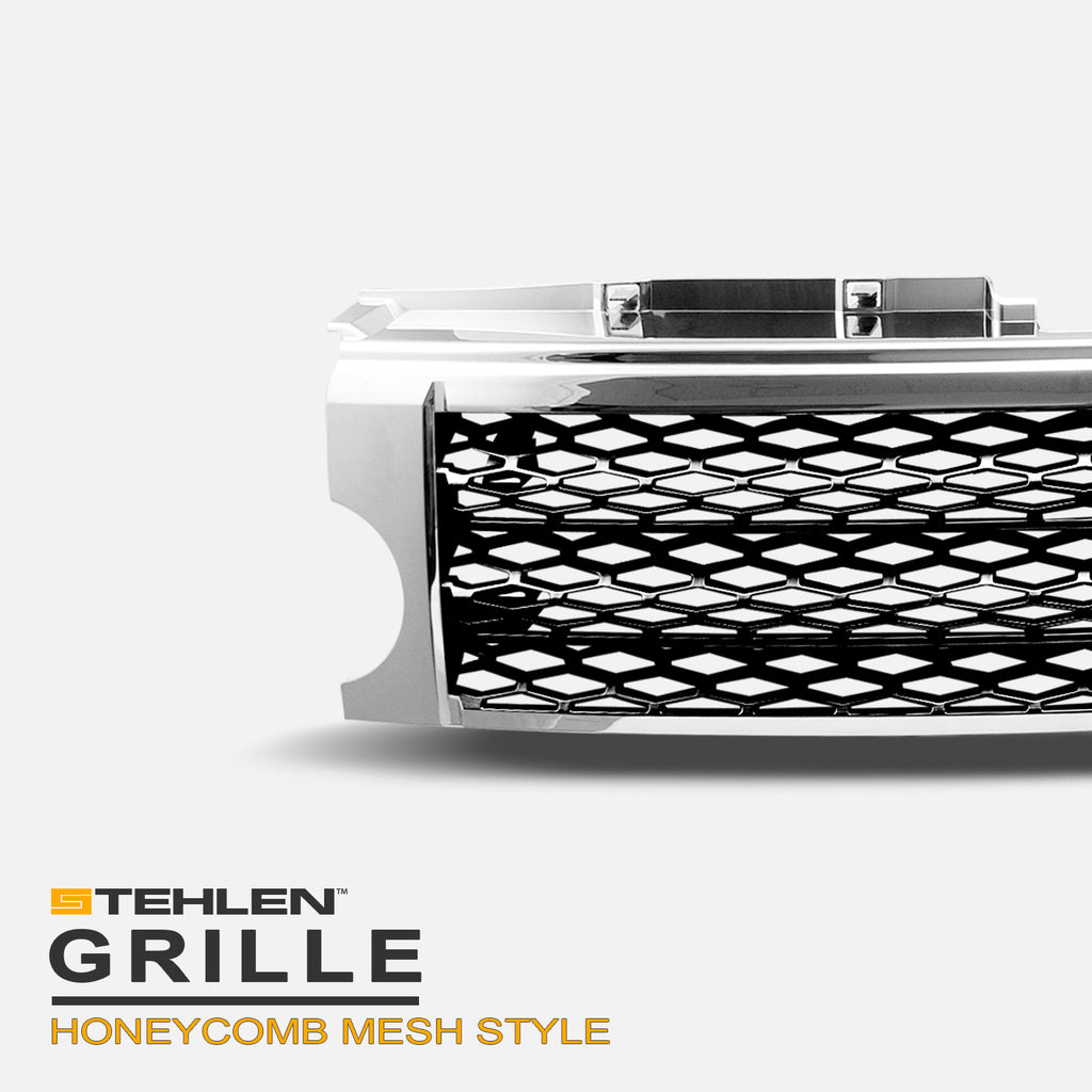 2005-2009 Land Rover LR3 Honeycomb Mesh Front Grille Chrome/Black