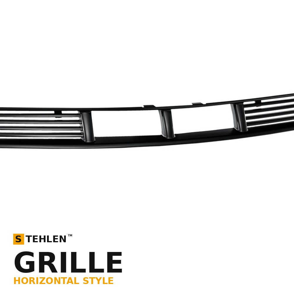 2005-2009 Ford Mustang V6 Horizontal Lower Front Grille — Matte Black