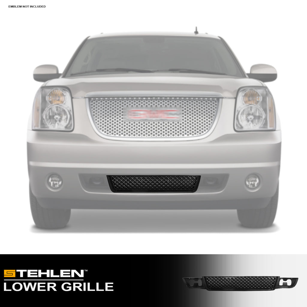 2007-2014 GMC Yukon / Yukon XL Front Lower Bumper Grille - Black