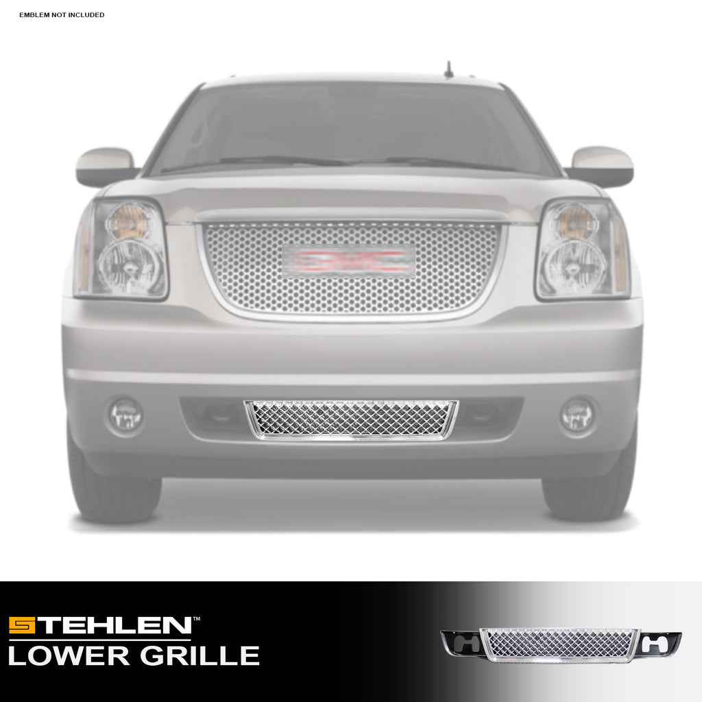 2007-2014 GMC Yukon XL Front Lower Bumper Grille - Chrome