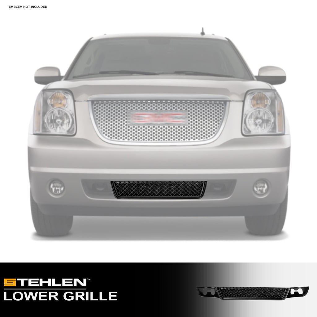 2007-2014 GMC Yukon Honeycomb Mesh Lower Front Grille - Matte Black