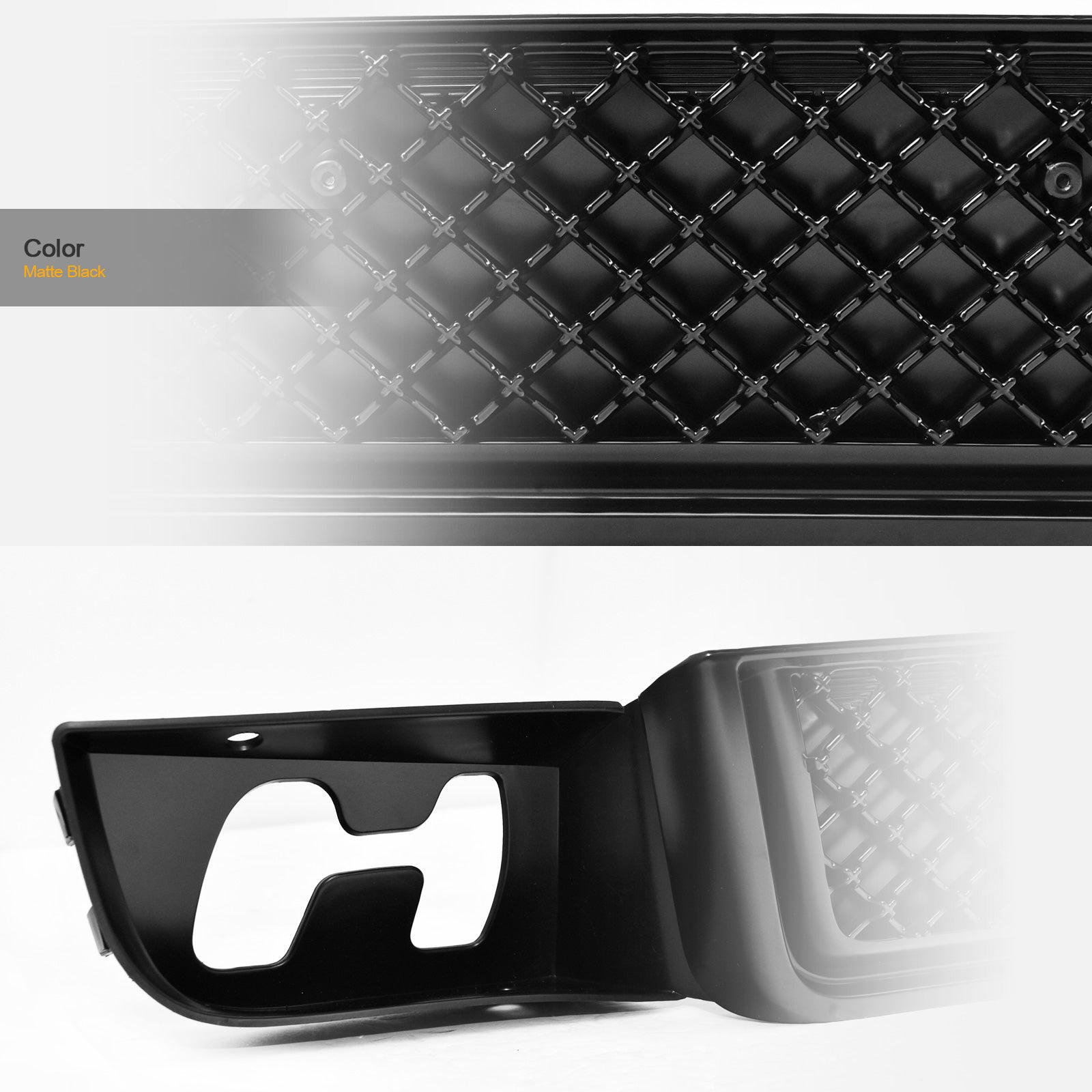2007-2014 GMC Yukon Honeycomb Mesh Lower Front Grille - Matte Black