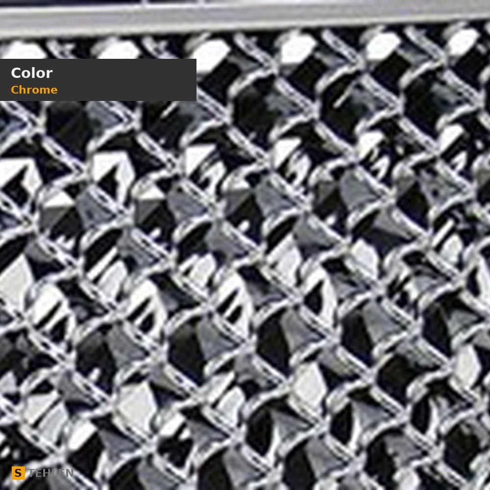 2006-2013 Chevrolet Impala Mesh Style Lower Front Grille — Chrome — detail