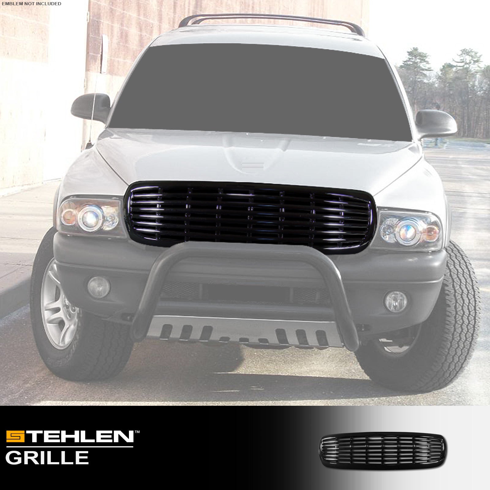 1997-2004 Dodge Dakota Durango Front Grille - Black