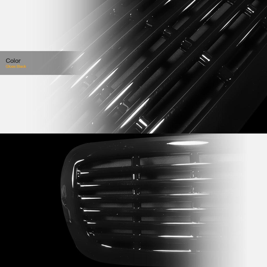 1997-2004 Dodge Dakota Durango Front Grille - Black