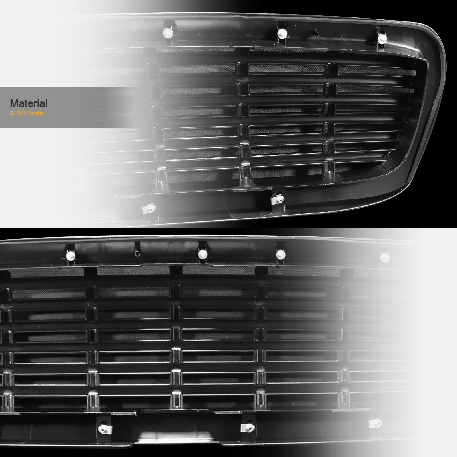 1997-2004 Dodge Dakota Durango Front Grille - Black