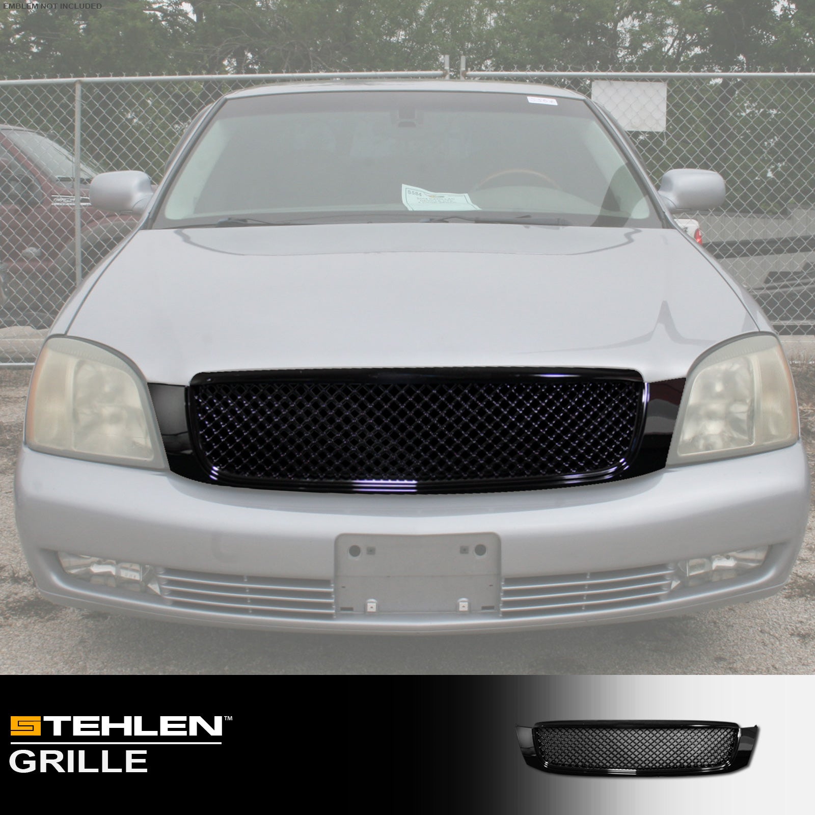 2000-2005 Cadillac DeVille Front Grille - Matte Black