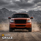 2004-2008 Ford F-150 Horizontal Front Grille — Matte Black — installed