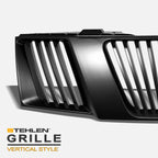2005-2008 Nissan Frontier Pathfinder Vertical Front Grille Matte Black