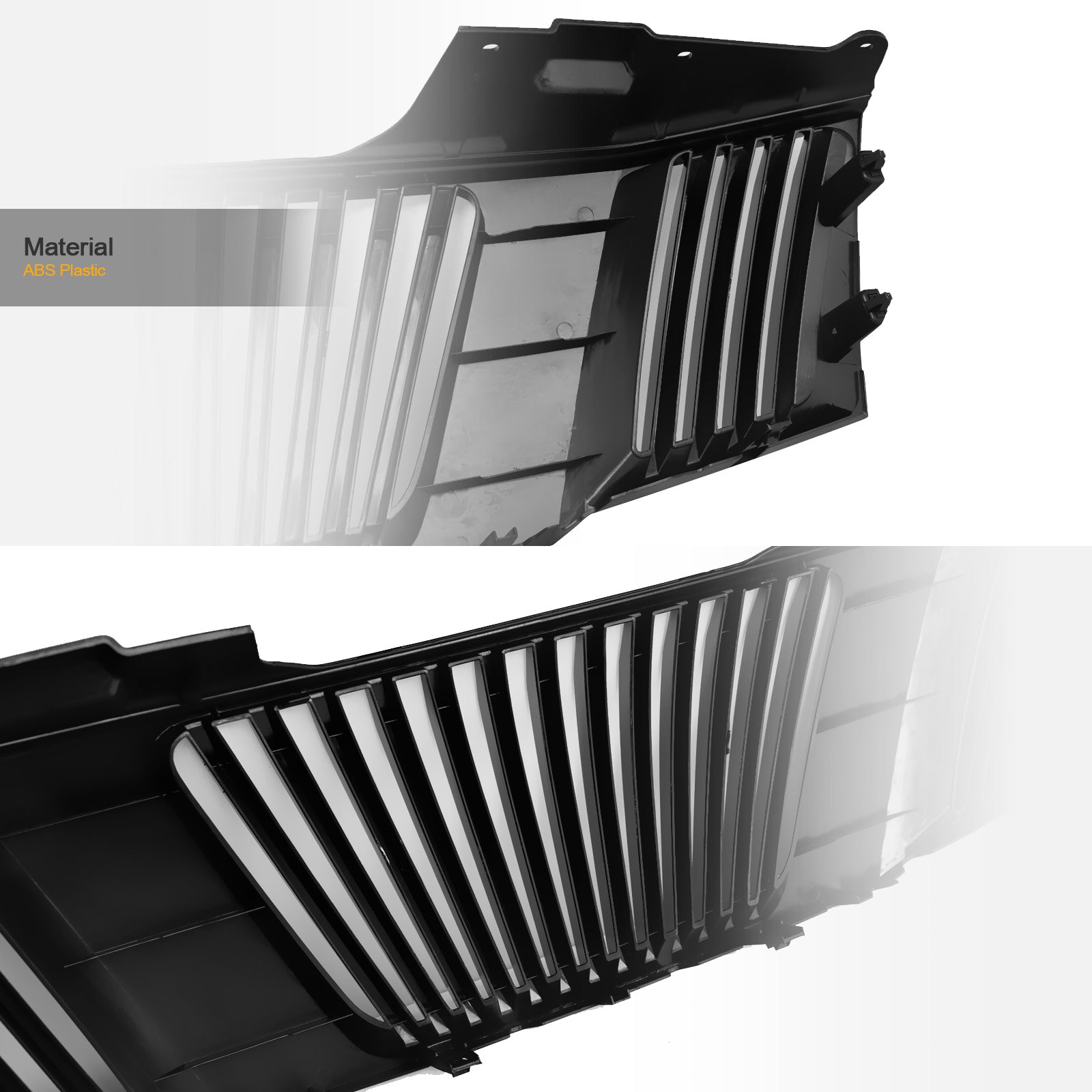 2005-2008 Nissan Frontier Pathfinder Vertical Front Grille Matte Black