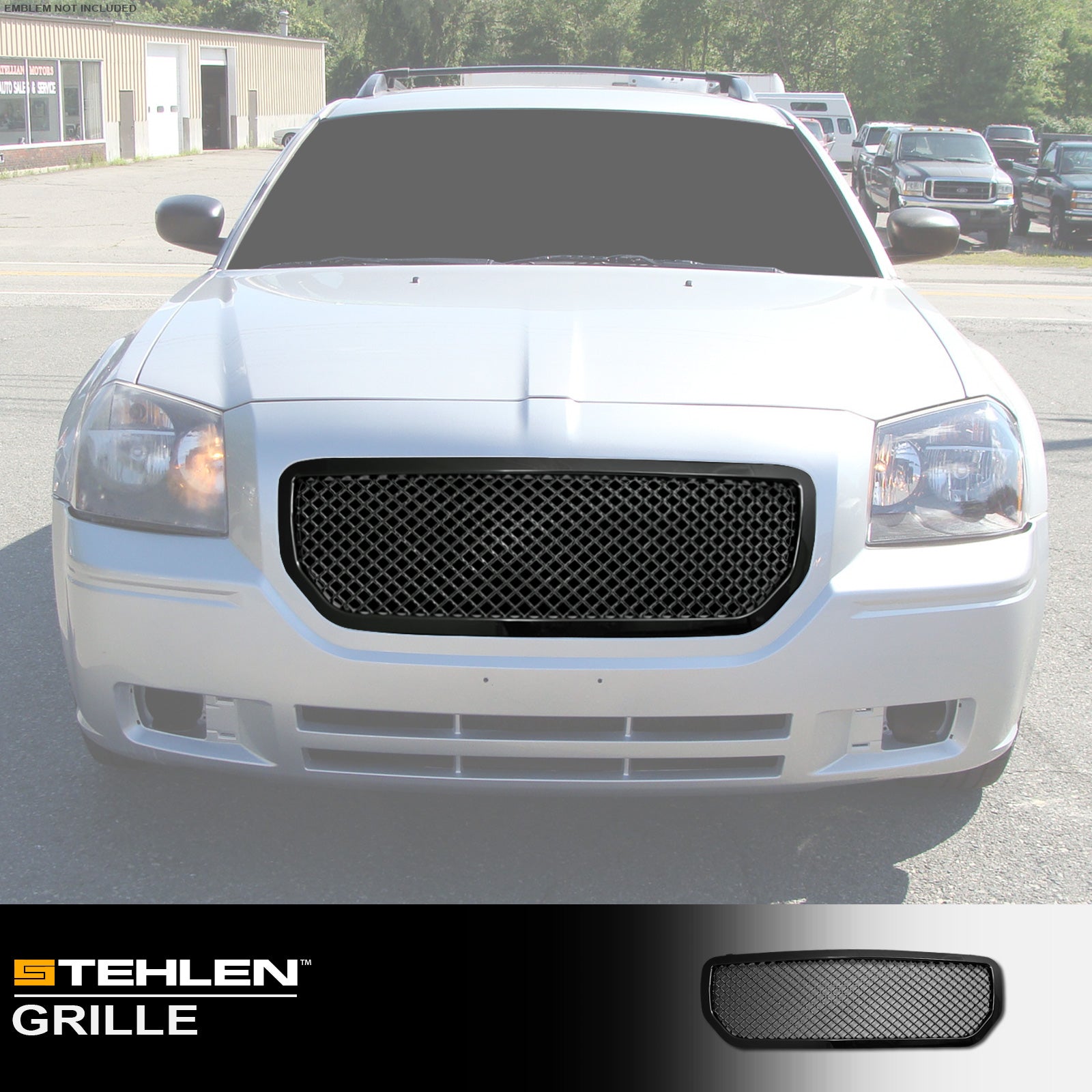 2005-2007 Dodge Magnum Front Grille - Matte Black GTS Style