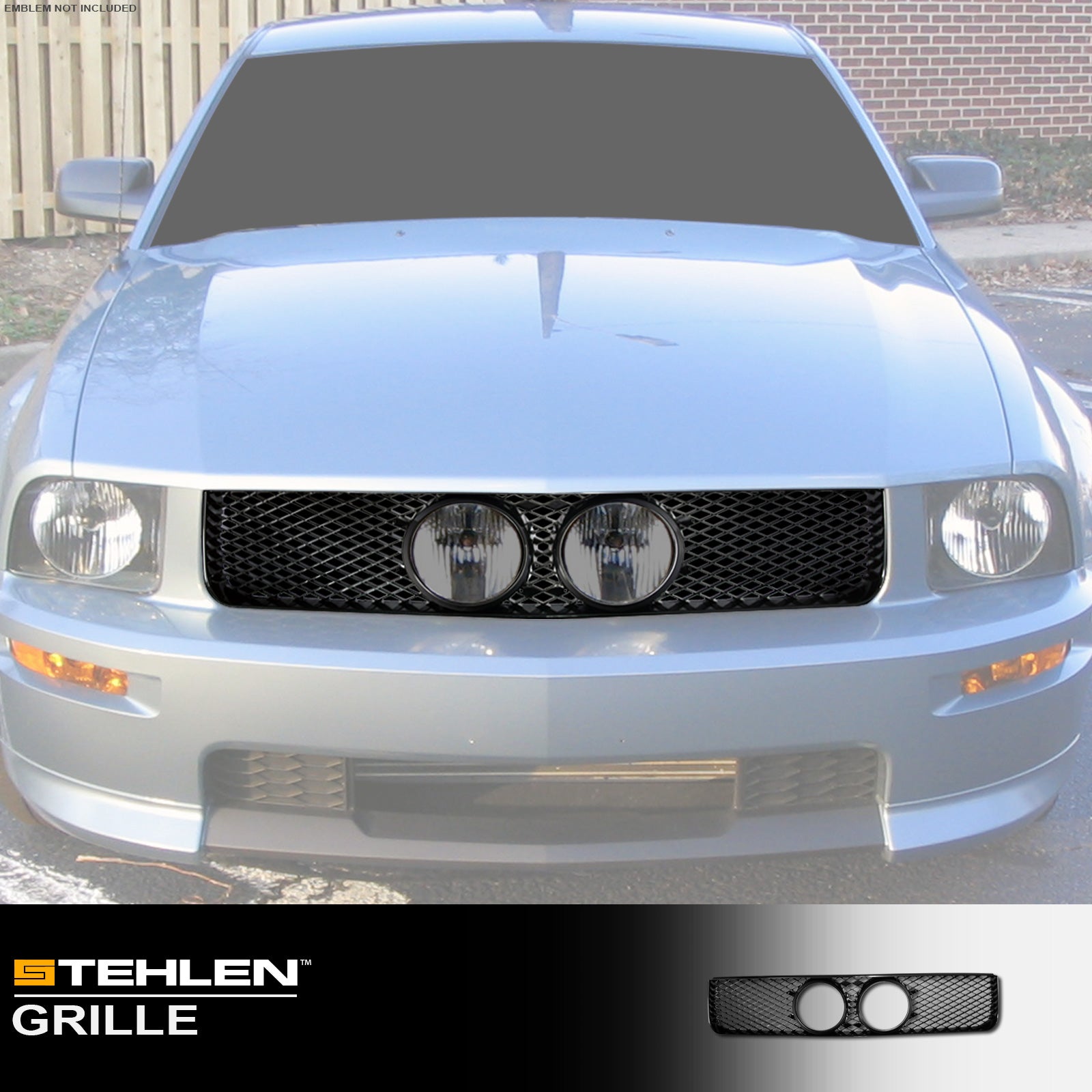 2005-2009 Ford Mustang GT Front Grille - Matte Black