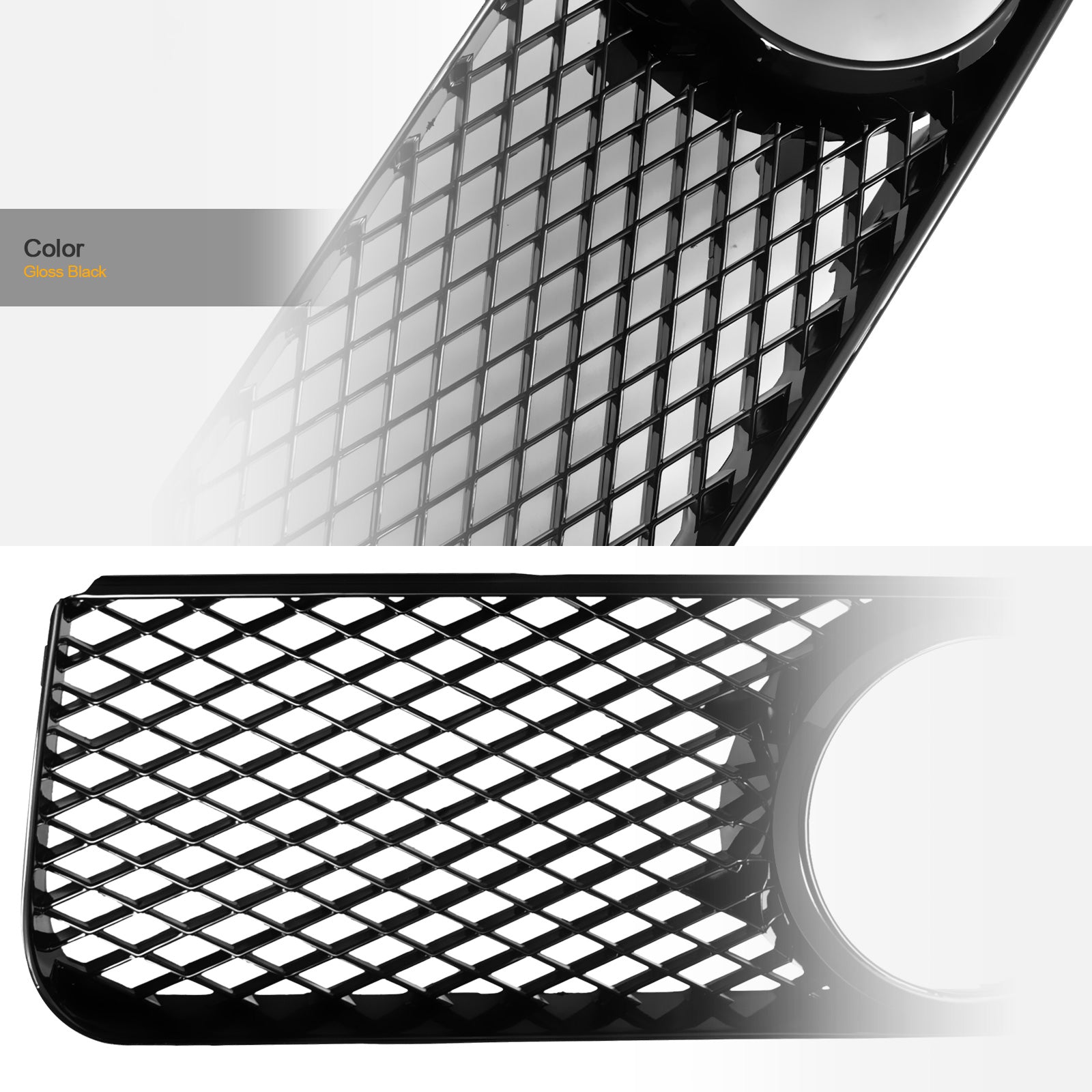 2005-2009 Ford Mustang GT Front Grille - Matte Black