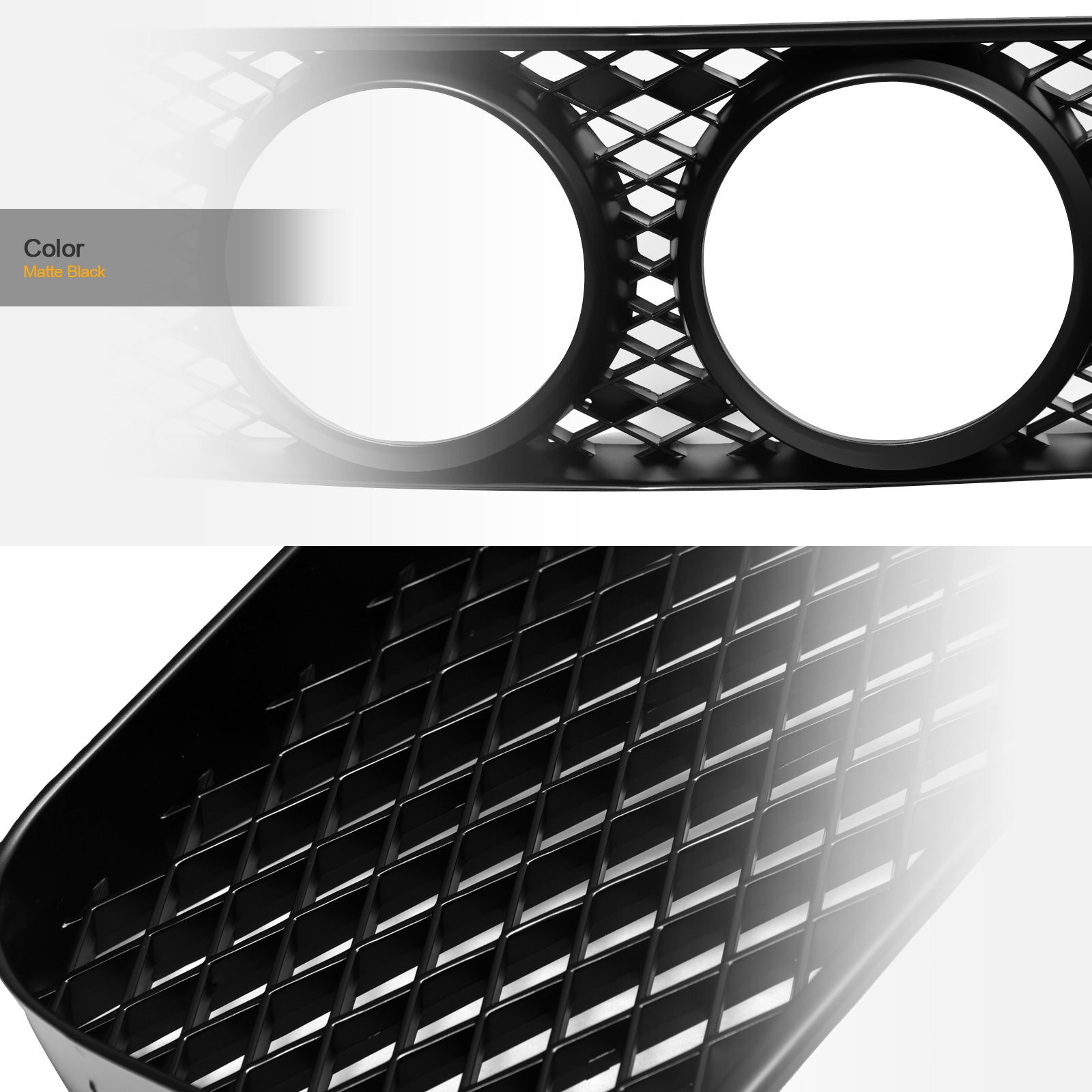 2005-2009 Ford Mustang GT Front Grille - Matte Black