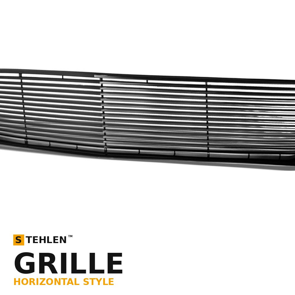 2005-2009 Ford Mustang V6 Horizontal Front Grille — Black