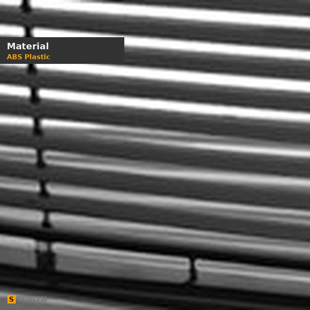 2005-2009 Ford Mustang V6 Horizontal Front Grille — Black — detail