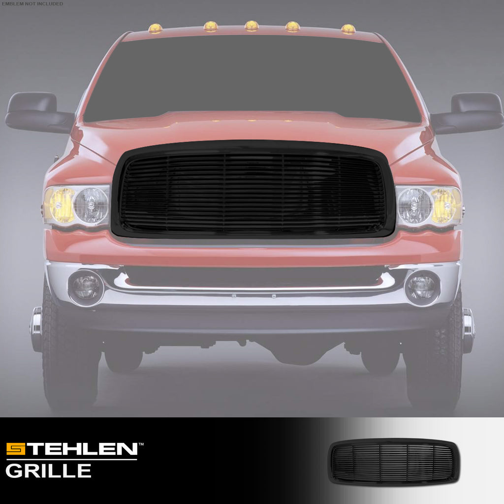2002-2005 Dodge Ram 1500 2500 3500 Front Grille - Black