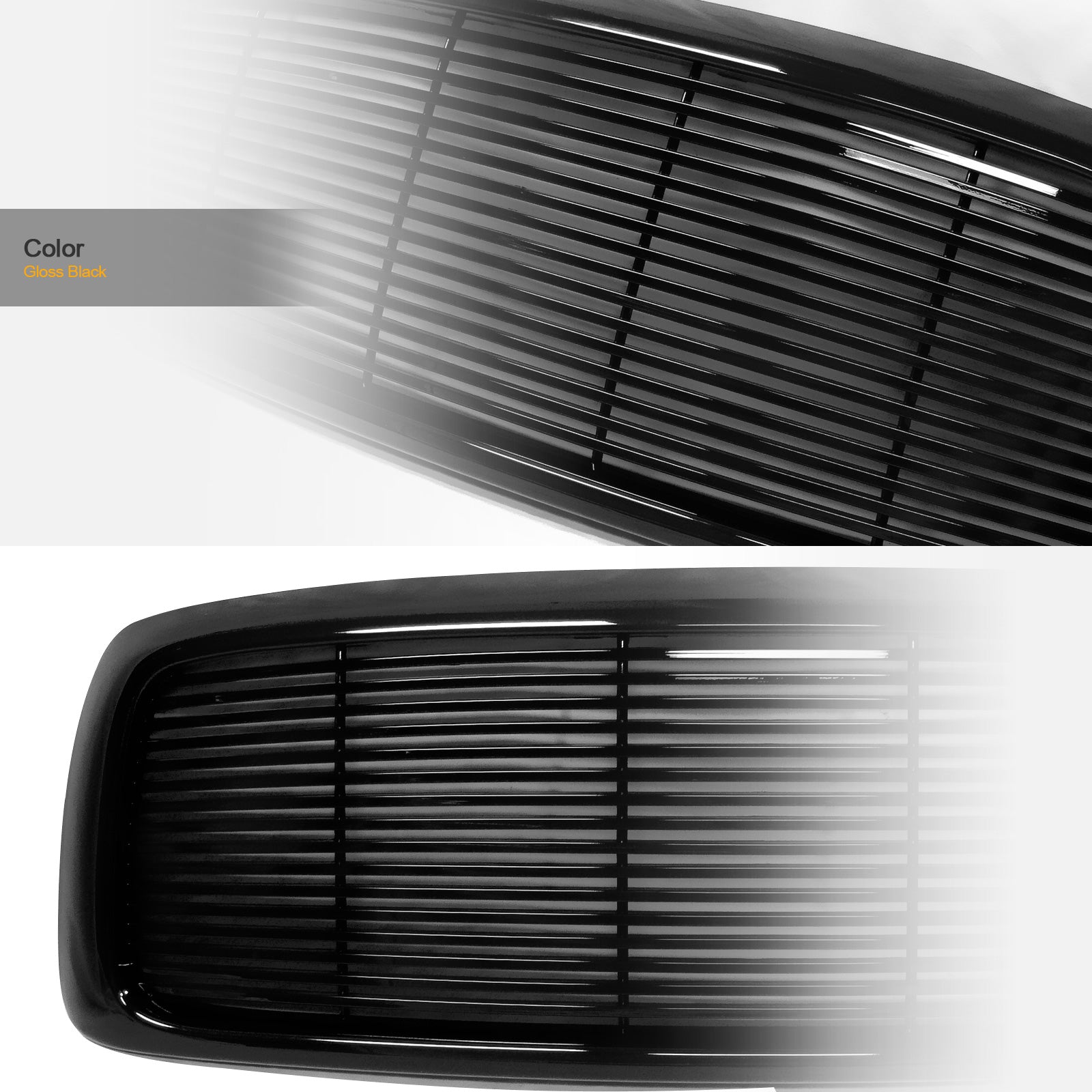 2002-2005 Dodge Ram 1500 2500 3500 Front Grille - Black